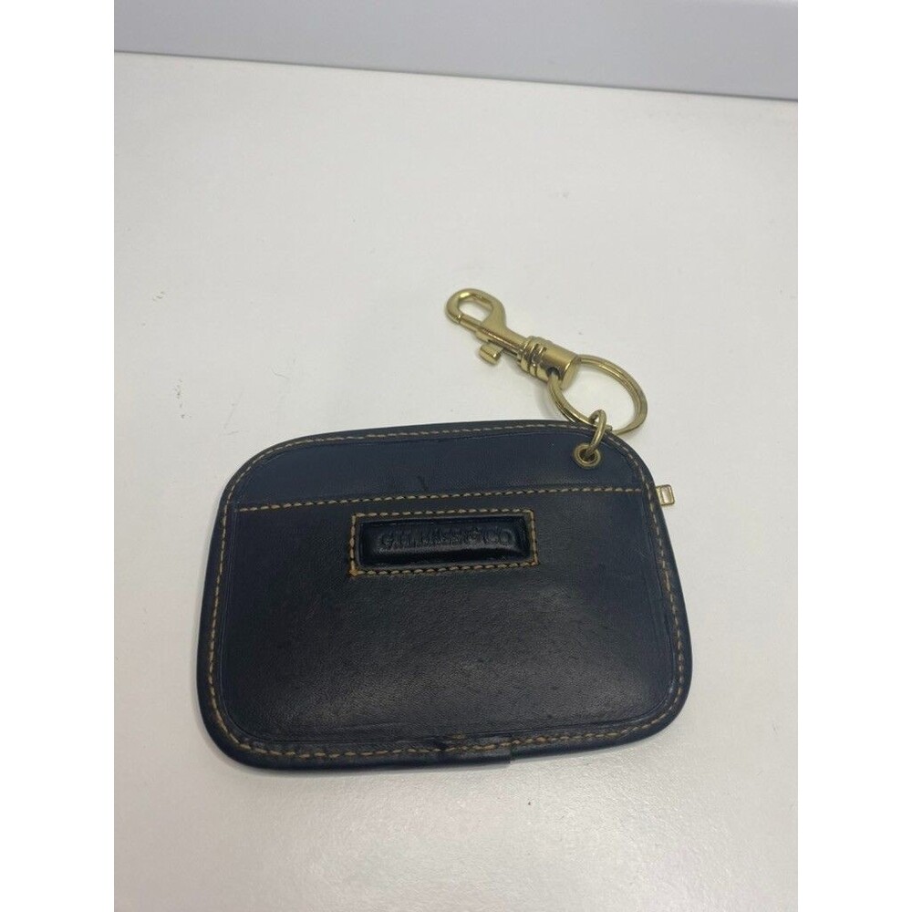 vintage mini G.H. Bass & Co. black leather wallet for coin , money, credit card